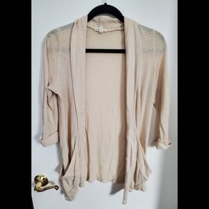 Lightweight Cream Colored Cardigan